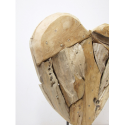 Serce z drewna tekowego na podstawie 50x40m